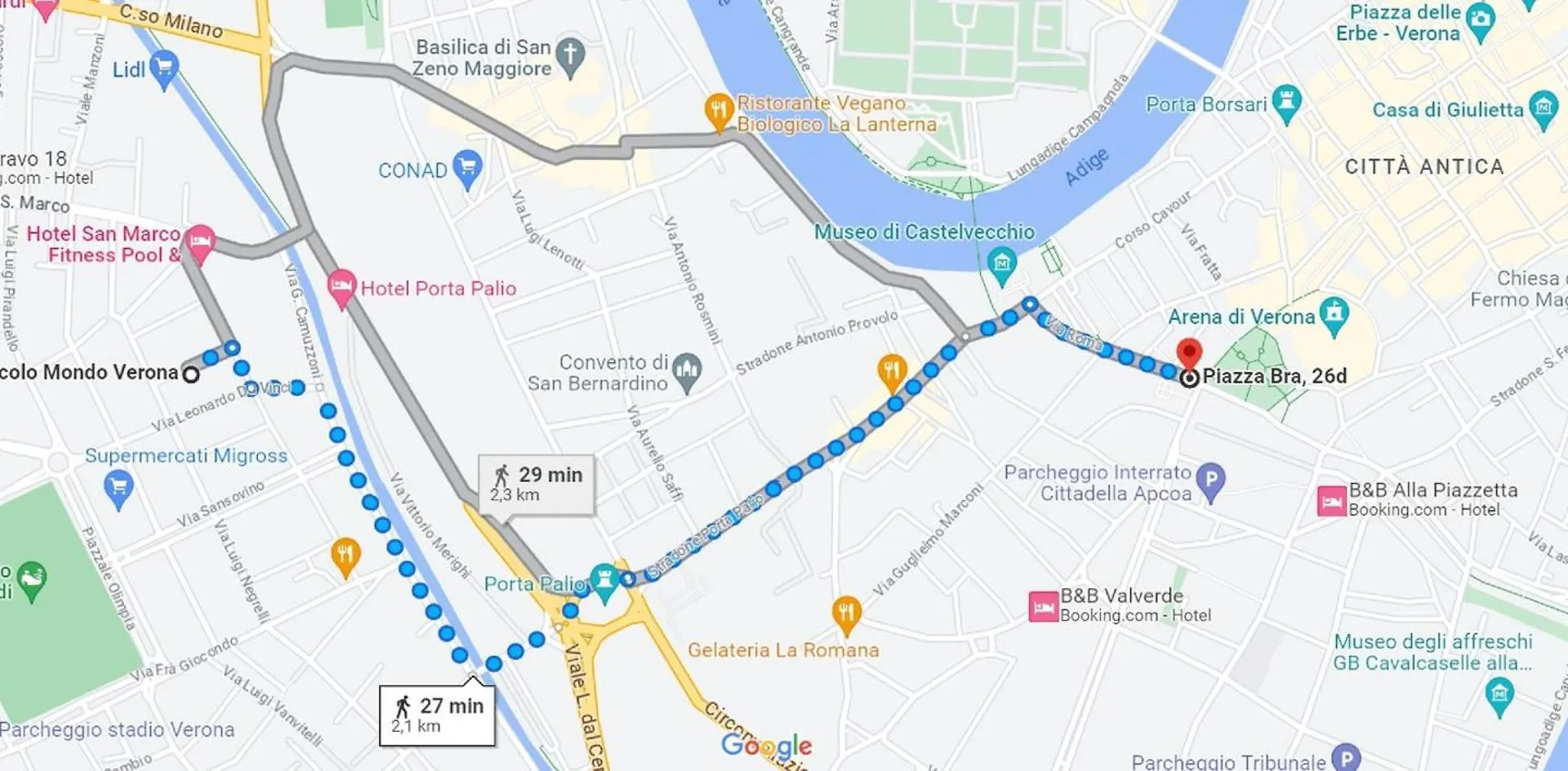 Lägenhetshotell Piccolo Mondo Verona Italien